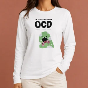 Pretty Ocd Obsessive Cupcake Disorder Monster Eating Im Suffering From Long Sleeve Shirt