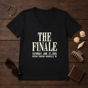 Top The Finale Saturday June 27 2026 Nissan Stadium Nashville TN V-Neck Shirt