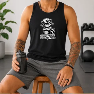 Official Jimothy Viral Raccoon Trash Panda Stencil Tank Top