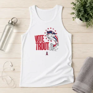 Nice Trout Signature Vote For Mike Trout Angels Tank Top