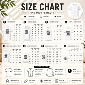 Size chart for Top You Are Capable Of Overcoming Anything That Comes Your Way with measurements in inches and cm