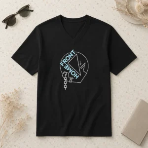Hot Homefront Chained Fist Triangle Logo V-Neck Shirt