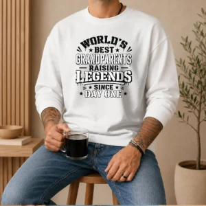 Original Grandparents Day Stencil Shirt Celebrating Proud Legacy Sweater