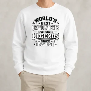 Top Funny Grandparents Day Stencil Shirt Celebrating Proud Legacy Sweater