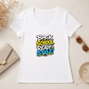 Nice Awesome Back To School Ready For Style Streetwear V-Neck Shirt