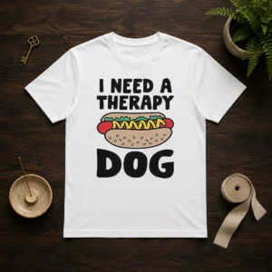 Nice I Need A Therapy Dog Illustration