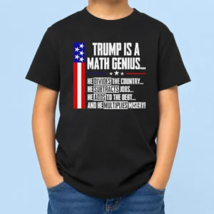 Top Trump Is A Math Genius Kids T-Shirt