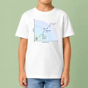 Hot Awesome From Data To Wisdom Geek Kids T-Shirt