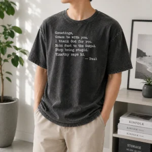 Pretty Grace Be With You Washed T-Shirt