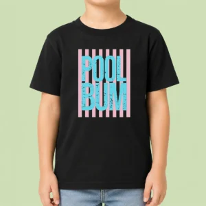 Funny Premium Pool Bum Retro Stripes Sunshine Kids T-Shirt