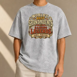 Hot Awesome Grandparents Day Legendary Roots Western Vintage Washed T-Shirt