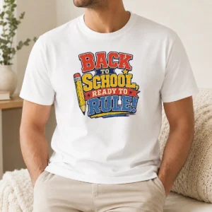 Nice Premium Back To School Ready To Rule Retro Distressed