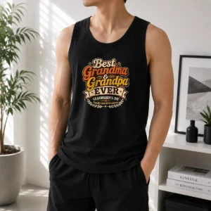Nice Grandparents Day Vintage Best Grandma Grandpa Tank Top