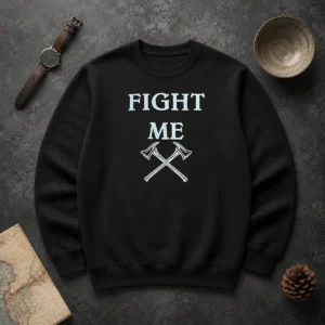 Good Fight Me Firefighter Axe Axes Fire Department Sweater