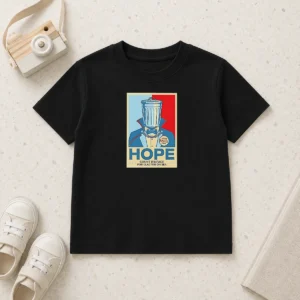 Top Pretty Count Binface For Clacton On Sea Hope kids t shirt in vibrant colors, displayed on a child-sized garment