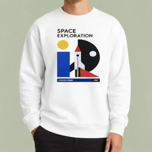 Awesome Space Exploration Cosmos Series 1961 Retro Poster Sweater