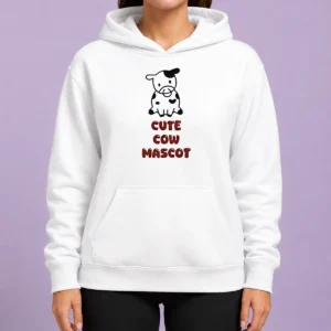 Awesome Cute Cow Mascot Hoodie