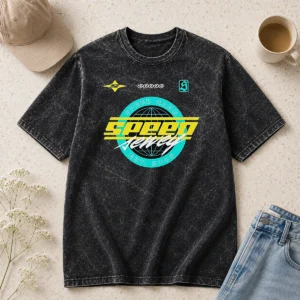 Hot Speed Gang Speed Jewely Globe Logo Washed T-Shirt
