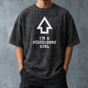 Awesome I'M A Dusseldorf Girl AOP Washed T-Shirt