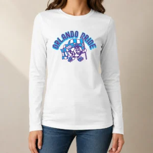 Nice Pretty Kid'S Orlando Pride Soccer Player Grey Long Sleeve Shirt