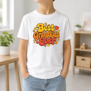 Pretty Groovy Retro Grandkids Celebration Kids T-Shirt