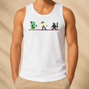 Official Top Commodore 64 Tank Top in black, sleeveless casual garment with retro computer graphic