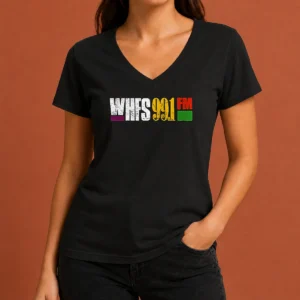 Nice Hot Original WHFS 99.1 FM V-Neck Shirt