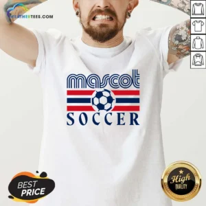Funny Mascot Soccer Country Fan V-Neck Shirt