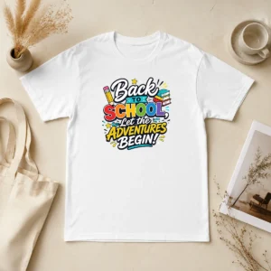 Funny Nice Back To School Adventures Typography