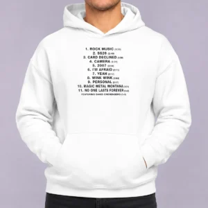 Funny No One Lasts Forever Featuring David Cronenberg Tracklist Hoodie