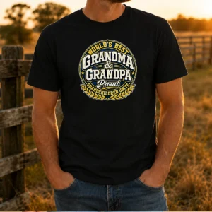Pretty Grandparents Day Proud Grandchildren Mascot Badge