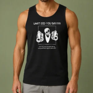 Nice WD Gaster What Did You Say Disassociating Meme Tank Top