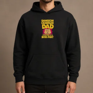 Nice Premium Dungeon Crawler Dad Hoodie