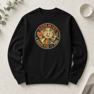 Original Dopamine Addicted To You Vintage Badge Long Sleeve Shirt