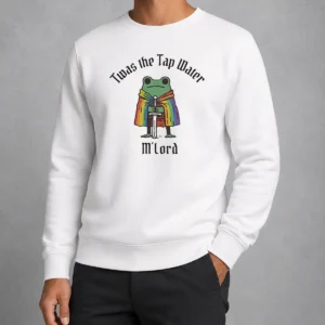 Top Twas The Tap Water Frog LGBTQ Pride Sweater