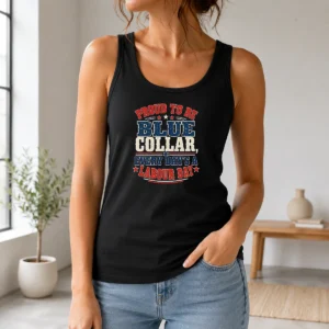 Hot Labour Day Vintage Blue Collar Pride Tank Top