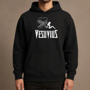 Funny Hot Vesuvius Volcano Pin Up Girl Retro Italy Hoodie