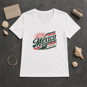 Original Mexico Soccer S Se Puede Vintage V-Neck Shirt