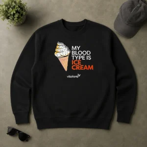 Pretty Vitalant My Blood Type Is ICE Cream Sweater