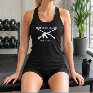 Good Top Technology Changes Rights Don'T Crossed AR 15 And Musket Tank Top