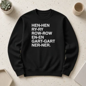 Original Henry Gardener Stutter Text Typography Sweater