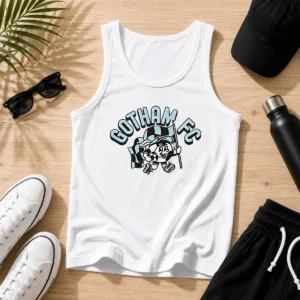 Pretty Kid'S Gotham FC Soccer Player Grey Tank Top