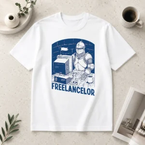 Happy Freelancer Knight Gaming Vintage Funny Gamer