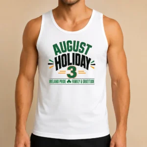 Nice August Holiday Ireland Family Gratitude Typography Tank Top