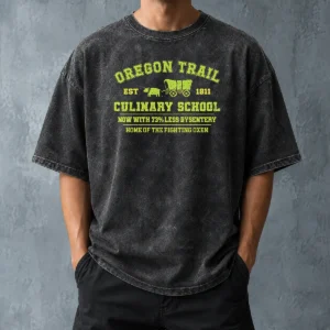 Hot Top Oregon Trail Culinary School Washed T-Shirt