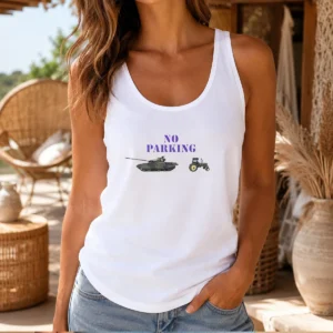 Top No Parking For Russian Tanks Meme Tank Top