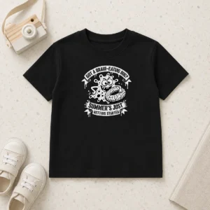 Good Original Brain Eating Bug Summer Stencil Kids T-Shirt