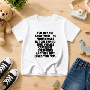 Top You Are Capable Of Overcoming Anything That Comes Your Way Kids T-Shirt