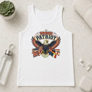 Nice Proud Patriot Vintage Shirt With Soaring Eagle 2 Tank Top