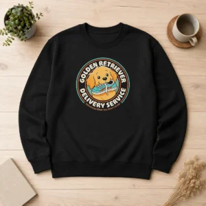 Pretty Golden Retriever Delivery Service Sweater